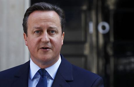 Britský premiér David Cameron na první tiskové konferenci po Brexitu. Oznámil,...