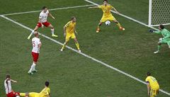Polsko vs. Ukrajina (gól Polák).