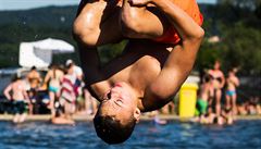 Radotínský biotop v den, kdy se teploty vy�plhaly nad t�icet stup��.