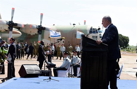 Izraelský premiér Netanjahu pronesl projev pi záduní mi u píleitosti 40....