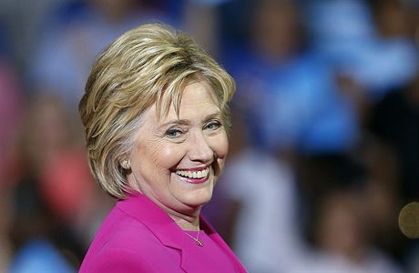 Prezidentská kandidátka Hillary Clintonová bhem svého projevu v Charlotte