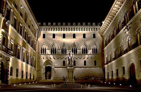 Sídlo italské banky Monte dei Paschi di Siena.