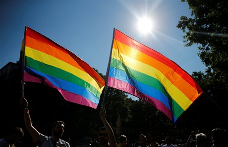 Duhové vlajky jsou symbolem komunity LGBT.