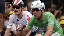 Dojezd 3. etapy Tour 2016 - Cavendish před Greipelem.