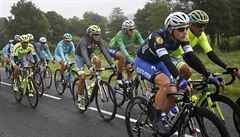 Contador a Kittel na trati druhé etapy Tour de France.