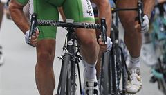 Dojezd 3. etapy Tour 2016 - Cavendish ped Saganem.