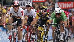 Dojezd 3. etapy Tour 2016 - Cavendish a Greipel.