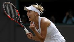 Vesninová ve tvrtfinále Wimbledonu.