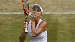 Vesninová ve tvrtfinále Wimbledonu.