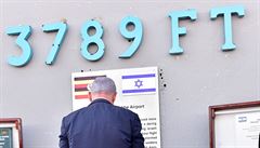 Izraelský premiér Netanjahu pi záduní mi u píleitosti 40. výroí operace...