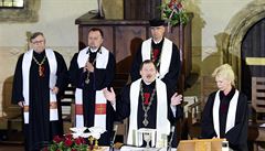 Slavnostní bohosluba k 601. výroí upálení Mistra Jana Husa 6. ervence v...