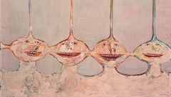 Jií Sopko tyi hlavy / Four Heads, 1977, olej, plátno