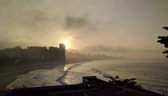 Východ slunce je magický i bhem brazilské zimy, která zrovna probíhá. I ráno...