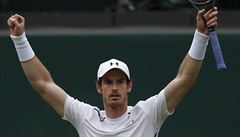 Andy Murray a jeho vítzné gesto