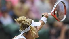 Angelique Kerberová ve finále Wimbledonu.