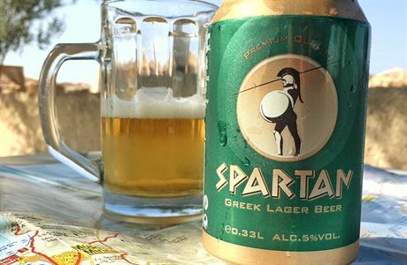 Spartan Lager Beer, levn znana od Mythosu, takov naedn pivko, jen v...