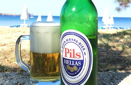 Pils Hellas - novinka od roku 1996 z eckho pivovaru EZA, pro m pjemn...