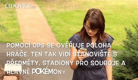 Lovení Pokémon v Praze.