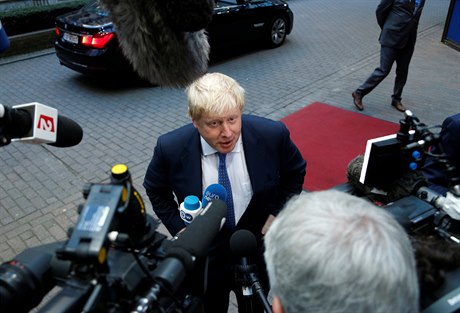 Bývalý britský ministr zahranií a zastánce brexitu Boris Johnson.