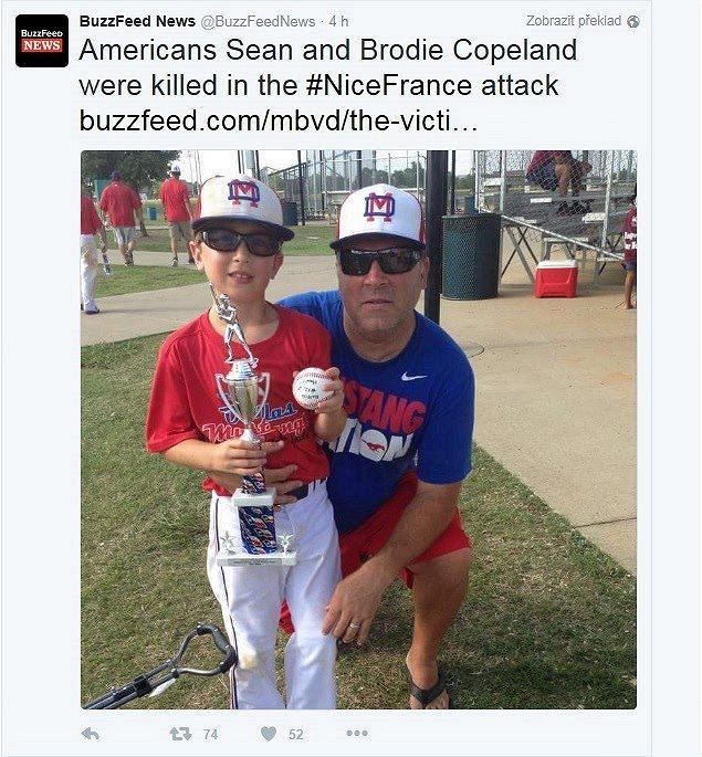 Otec a syn Copelandovi, obti útoku v Nice