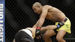 Jose Aldo (na nohou) a Frankie Edgar.