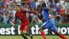 Portugalsko vs. Francie, finále ME 2016 (Ronaldo v akci).