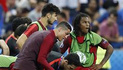 Portugalsko vs. Francie, finále ME 2016 (Ronaldo burcuje spoluhráe).