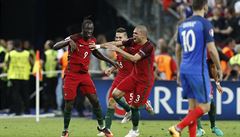 Portugalsko vs. Francie, finále ME 2016 (Éder slaví).