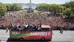 Portugalsko slaví v Lisabonu titul mistr Evropy.