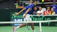 tvrtfinále tenisového Davisova poháru R - Francie, úvodní dvouhry, 15....