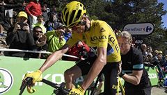 Problémy Chrise Frooma ve 12. etap Tour de France 2016.