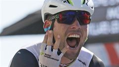 Spurt 14. etapy Tour de France 2016 (Mark Cavendish).