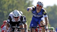 Spurt 14. etapy Tour de France 2016 (Mark Cavendish a Marcel Kittel).