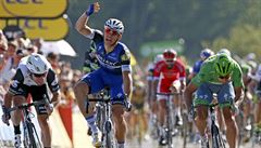 Spurt 14. etapy Tour de France 2016 (Mark Cavendish, Marcel Kittel a Peter...