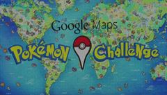 Pokémon Challenge na Google Maps.