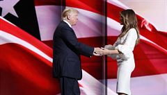 Donald Trump a jeho manelka Melania.