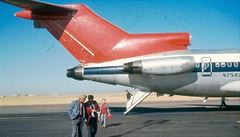 Zadní rampa Boeingu 727.
