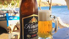 Kaiser Pilsner - plná chu a zlatavá barva ho posunula na piku mého pelotonu....