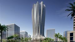 Hotel ve tvaru pouštního hyacintu postaví Katar dle zesnulé Zahy Hadid