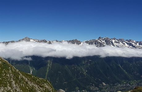 Výhled na savojské Alpy