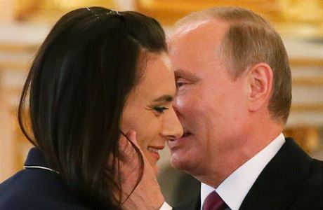 Vladimir Putin a Jelena Isinbajevov.