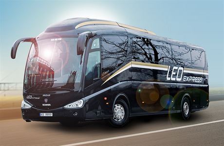 Nová podoba autobus Leo Express.