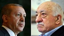 Dve spojenci, dnes neptel. Tureck prezident Recep Tayyip Erdogan (vlevo)...
