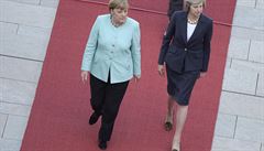 Nmecká kancléka Merkelová a britská ministerská pedsedkyn Mayová se setkaly...