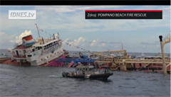 Nov atrakce pro potpe: na jihu Floridy potopili tanker