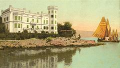 Vila Neptun. Adolf Tichy navrhl v Opatiji p�estavbu vily, která je dodnes tém��...