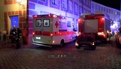 Podle policie se v Ansbachu odpálil sebvraedný útoník.