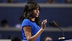 Michelle Obamová na konventu Demokratů.