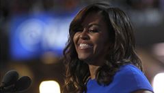 Projev první dámy Michelle Obamové sklidil ovace.