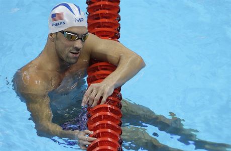 Michael Phelps pi trninku v Riu de Janeiru.